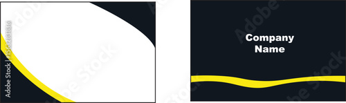 Template of professional business name card