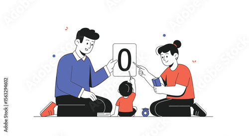 Family learning together sharing knowledge and building bonds through education