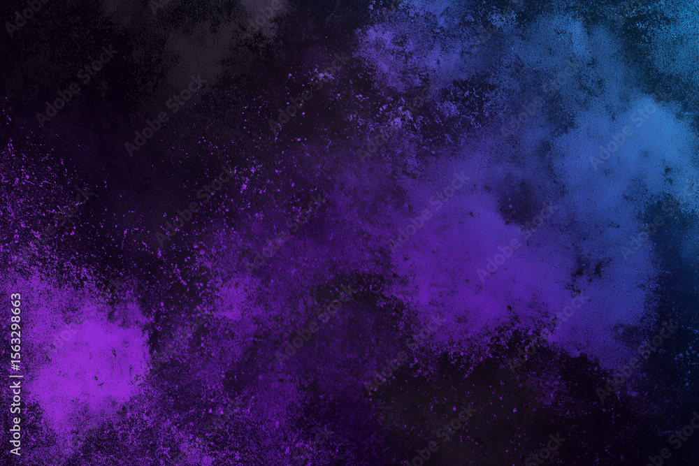 Obraz premium Purple blue black abstract dark speckled background