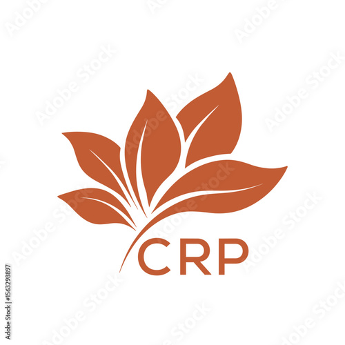 CRP Elegant Minimal Leaf Logo Design , CRP Later Logo, Clean Botanical Logo Design, Eco Friendly Business Logo Vector.

