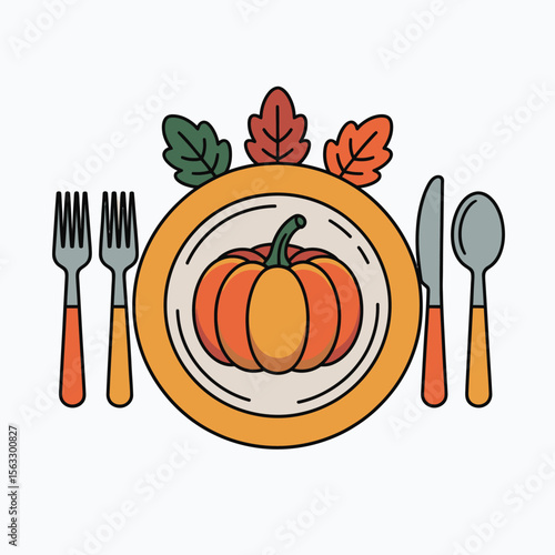Autumn Harvest Thanksgiving Place Setting