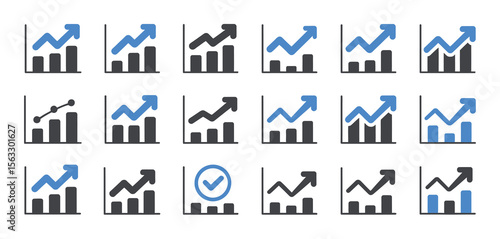 Set of Growing Bar Graphs with Arrows