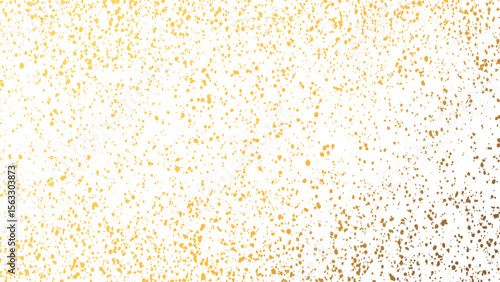 gold glitter dust falling on transparent background, Gold sparkle splatter border . Gold Foil Frame Gold brush stroke.