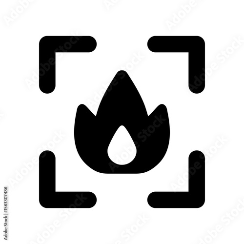 flame viral content fire icon

