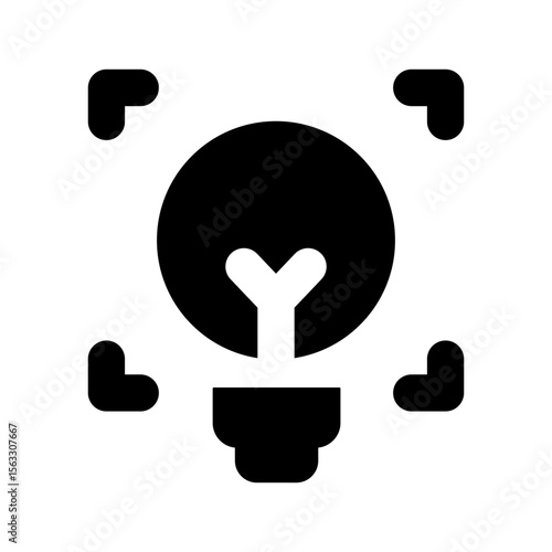 light bulb idea symbol icon
