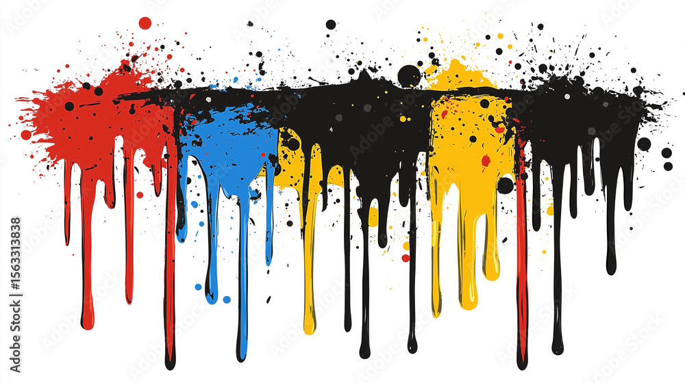 Fototapeta premium Bright color spray for web content