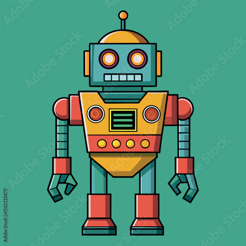 Modern android robot technology of the future