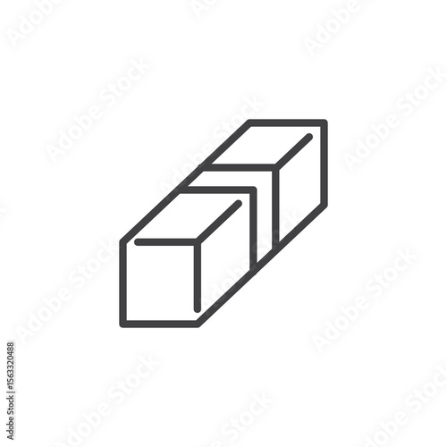Eraser line icon