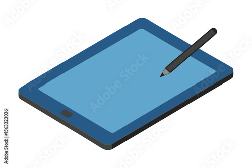 Digital tablet with stylus pen for drawing and note taking
