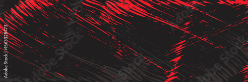 black red dragon decal brush fire volcano lava sakura Asia Japan anime style illustration sporty background banner, vector.