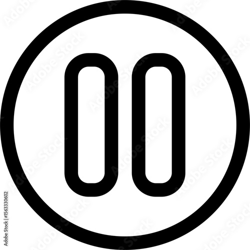 Pause Icon Outline