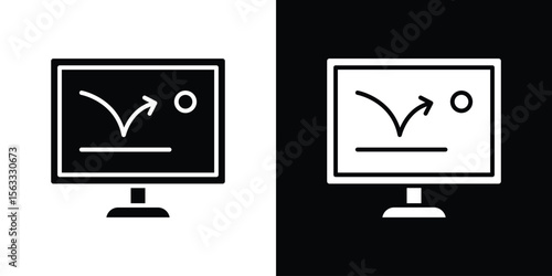 Bounce rate icon Set collection. Vector silhouette.