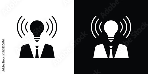 Brand awareness icon Set collection. Vector silhouette.