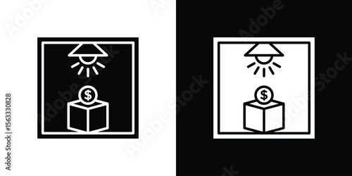 Business incubator icon Set collection. Vector silhouette.