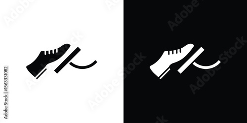 car pedal icon Set collection. Vector silhouette.