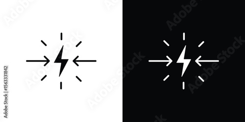 Conflict icon Set collection. Vector silhouette.