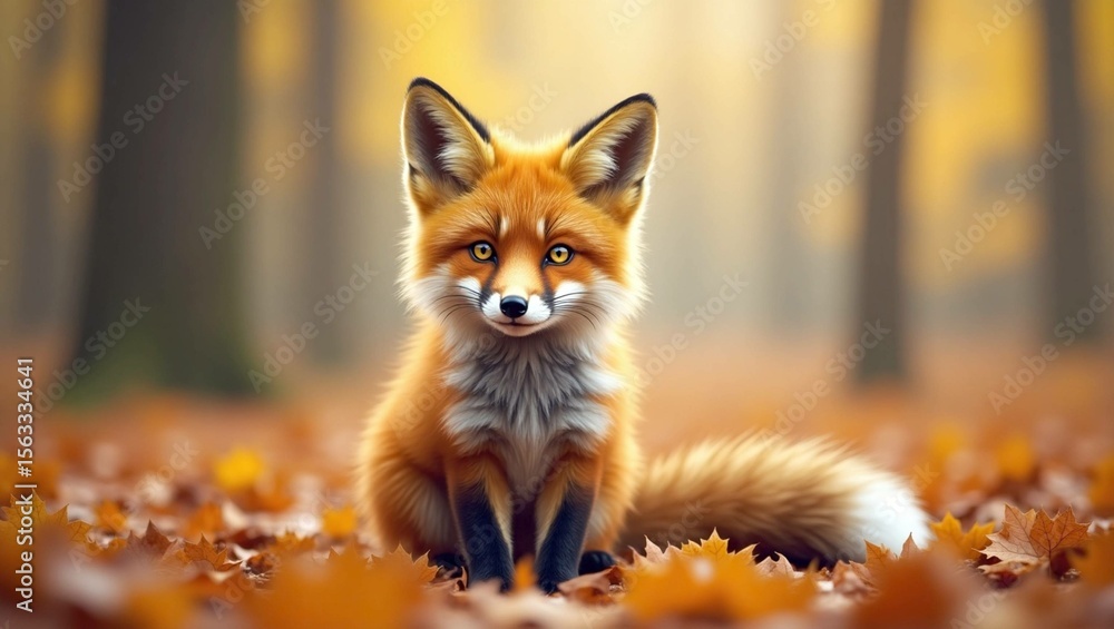 Fototapeta premium red fox vulpes