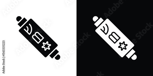 Mezuzah icon Set collection. Vector silhouette.
