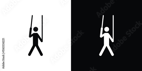 Puppet icon Set collection. Vector silhouette.