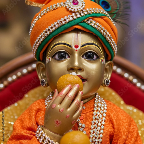 Close-up of Young Krishna (...