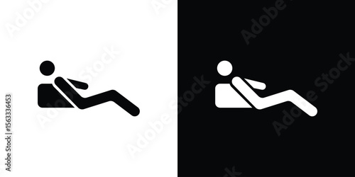Resting icon Set collection. Vector silhouette.