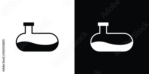 Sewerage tank icon Set collection. Vector silhouette.