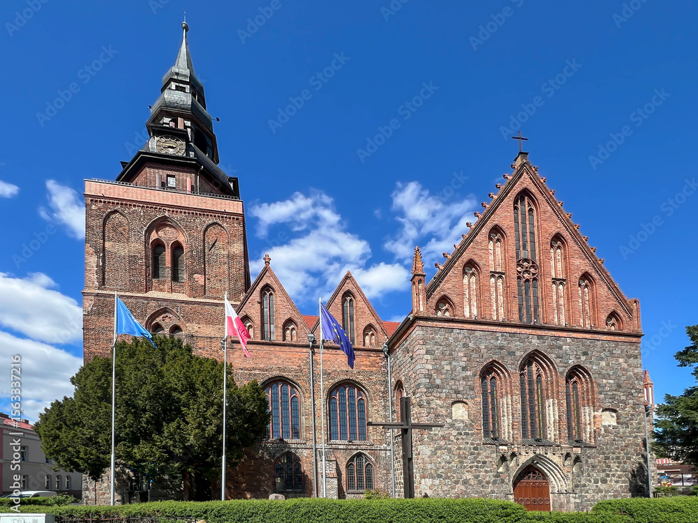 Fototapeta premium Church of the Nativity of the Blessed Virgin Mary in Gryfino, Poland