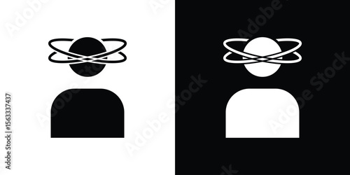 Stress icon Set collection. Vector silhouette.