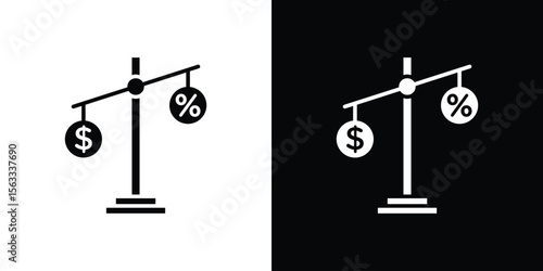 Taxes icon Set collection. Vector silhouette.