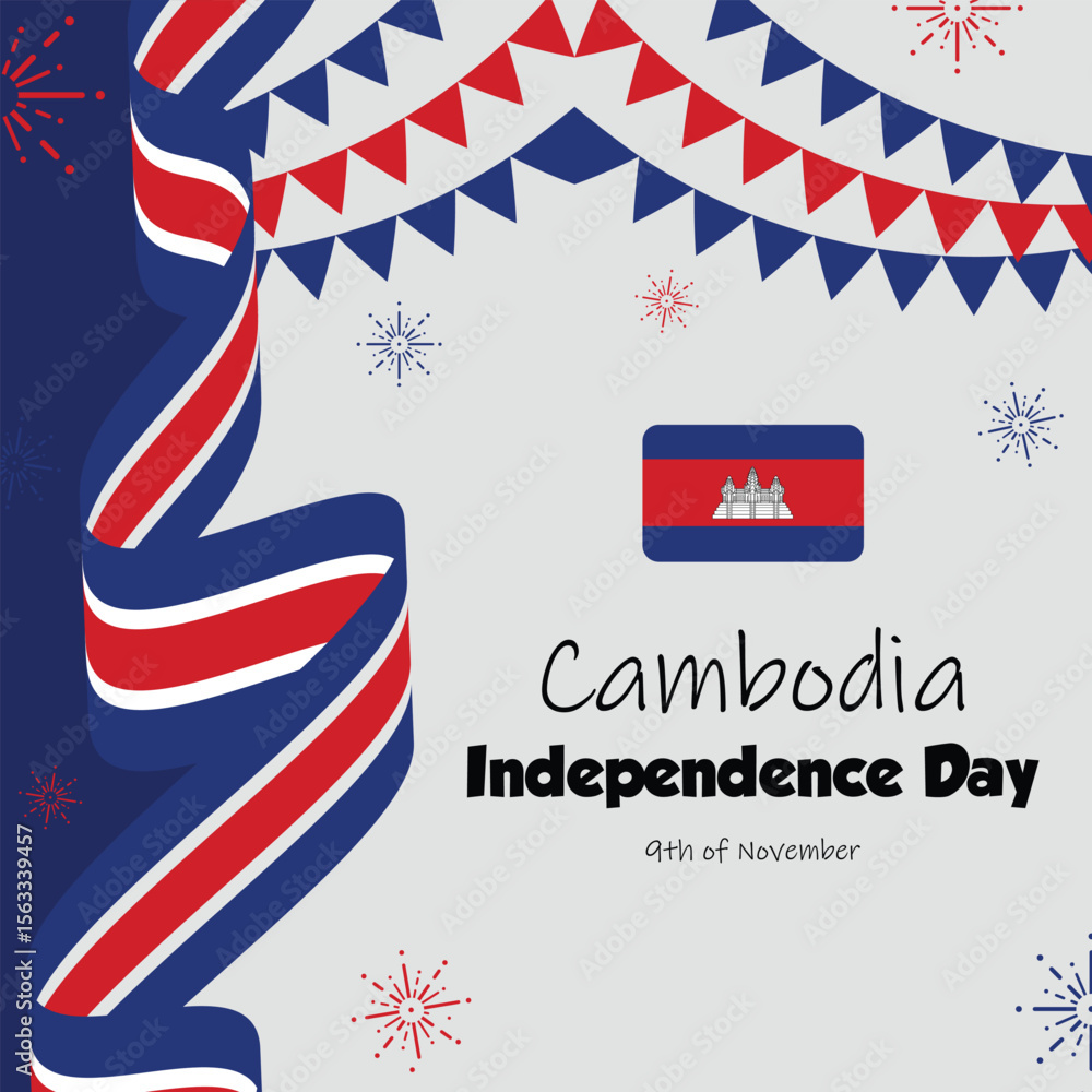 Obraz premium Cambodia Independence Day: Make Your Post Stand Out..