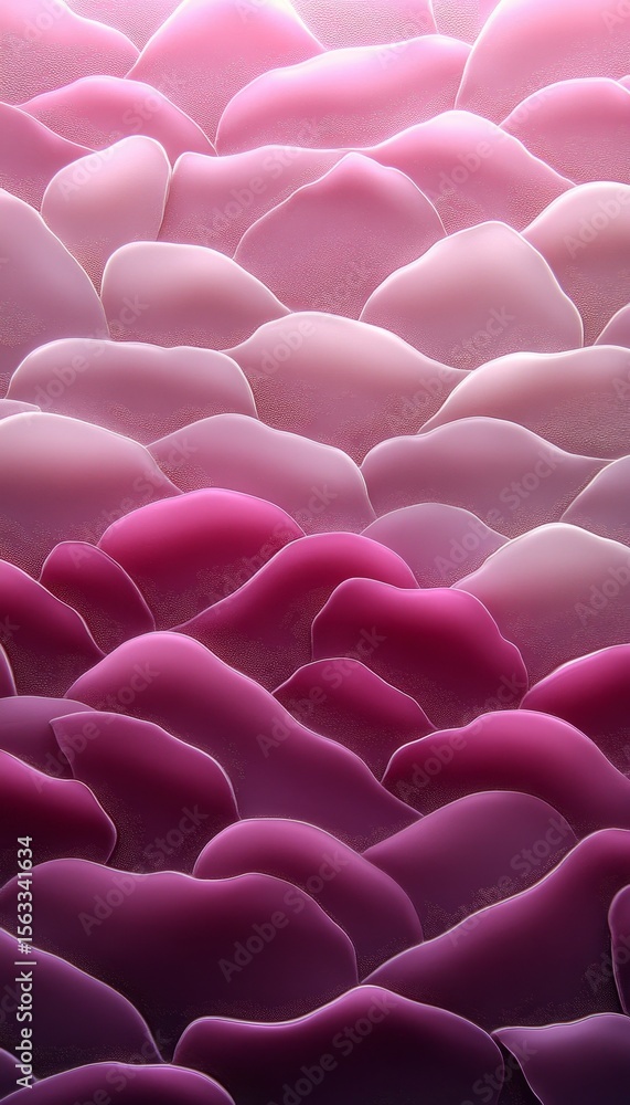 Fototapeta premium Pastel Lavender Wave Texture, 3D Low Profile Style Pattern for Gentle Artistic Background Design