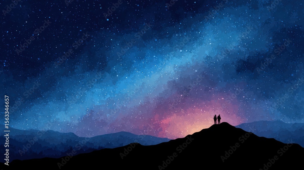 Fototapeta premium Stunning views of the universe galaxy watch team's cosmic observation