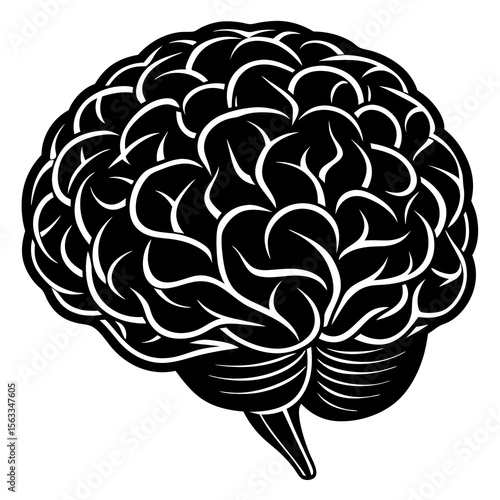 vector illustration of a brain