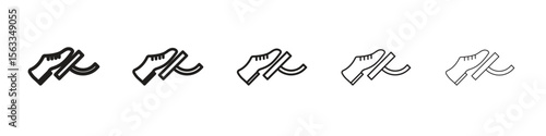 car pedal icon symbol in thin line, Black outline and stroke style