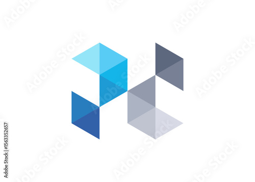 Abstract Letter K Logo. Flat Vector Logo Design Template Element.