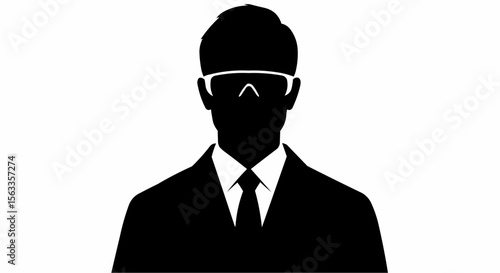 Scientist Silhouette Vector – Researcher, Lab Technician, and Science Professional Illustration

