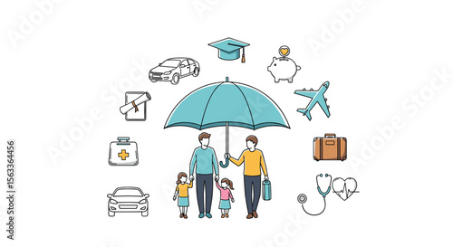 Comprehensive Family Protection Under an Umbrella Securing Health Wealth Education Travel and Future