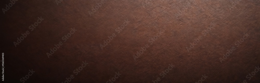 Fototapeta premium Dark brown leather texture background with diagonal lines pattern. Shabby, vintage, rustic surface with rough old material look. Decorative design element for luxury, elegant projects, top view.