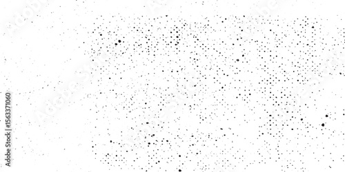 Dirty or dust film grain speck grit grunge overlay on  grain dot white paper noise texture with distress effect vector illustration pattern background