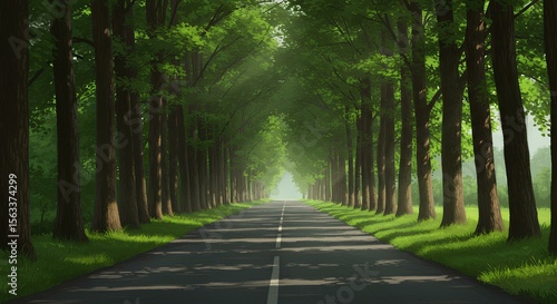 road in the forest