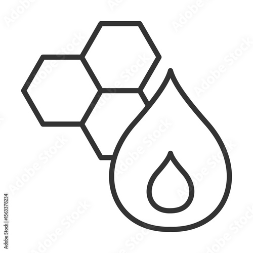 Fats Icon Outline Style. Vector Illustration Design