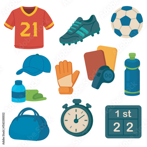 Football Player's Gear and Accessories