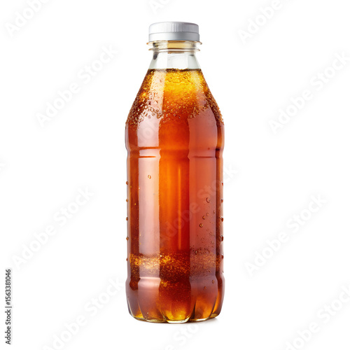 Ice tea bottle isolated on transparent background