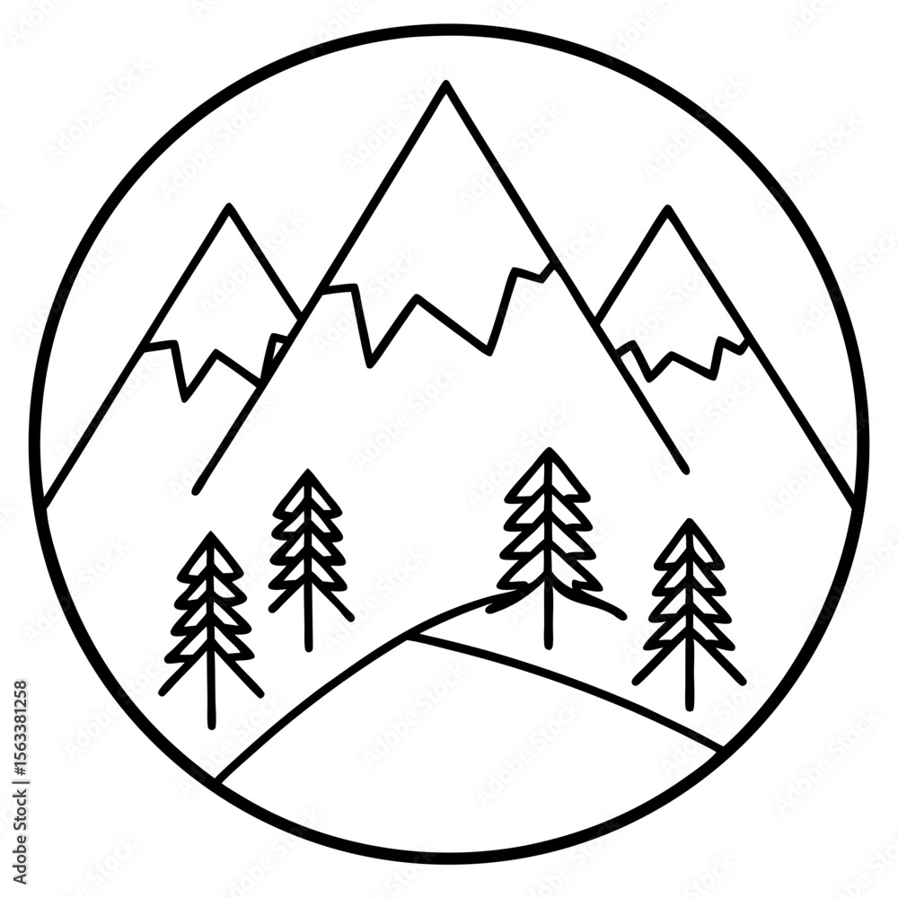 Fototapeta premium winter mountain landscape