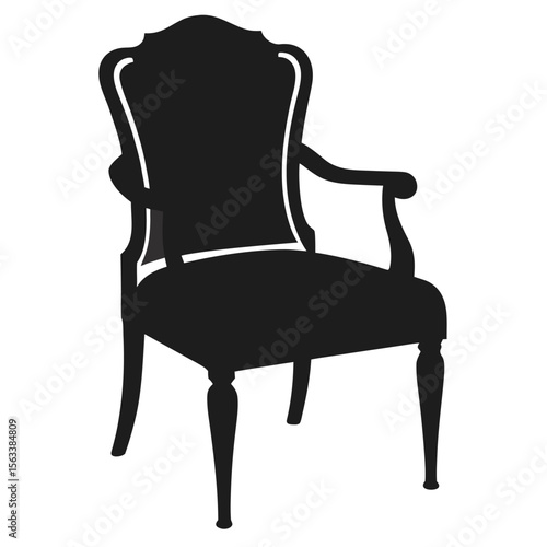 armchair isolated on white