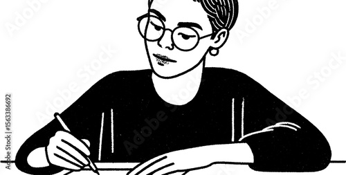 Artistic creation concept: person sketching a design on paper