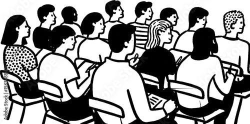 Workshop in progress with engaged participants taking notes, ideal for educational themes