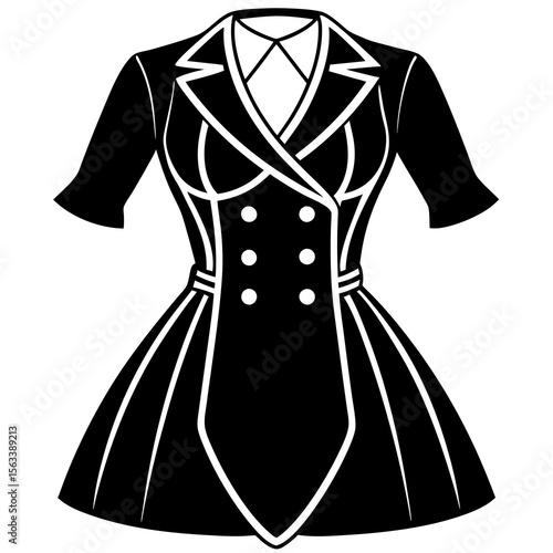 vector illustration of a dress