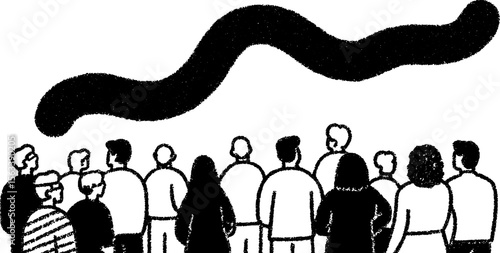 Collaborative brainstorming in a virtual space with a group of people