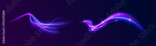 PNG motion fast moving dynamic abstract modernity glowing neon energy speed bright purple pink blue vibrant wave line pattern background curving twisting design colourful space wallpaper

